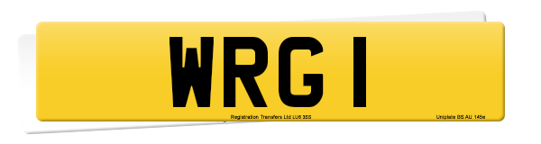 Registration number WRG 1